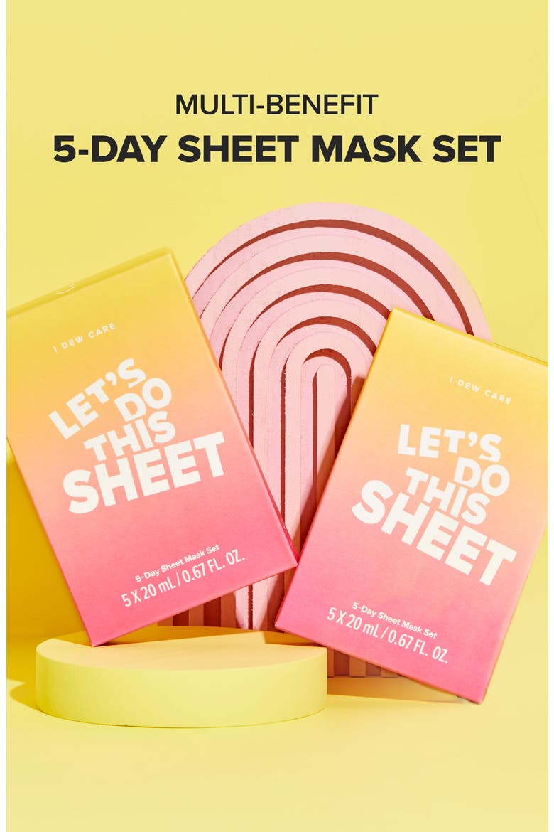 Let's Do This 5-Day Assorted Sheet Mask Set, Alternate, color, NO COLOR