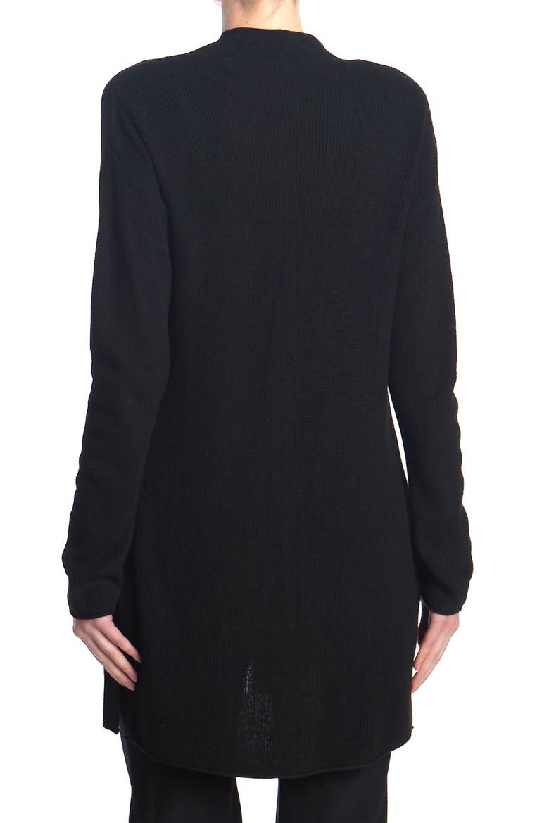 Open Front Cardigan, Alternate, color, BLACK