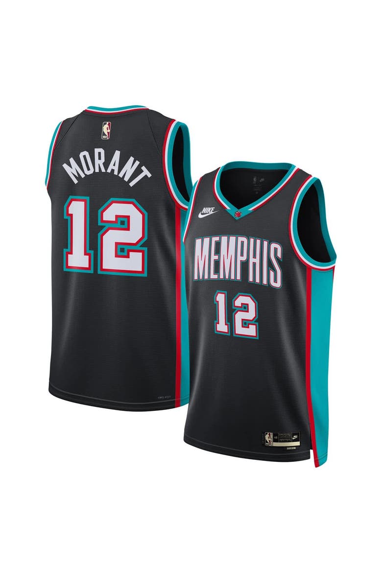 Unisex Nike Ja Morant Black Memphis Grizzlies Swingman Jersey - Classic Edition, Main, color, Black