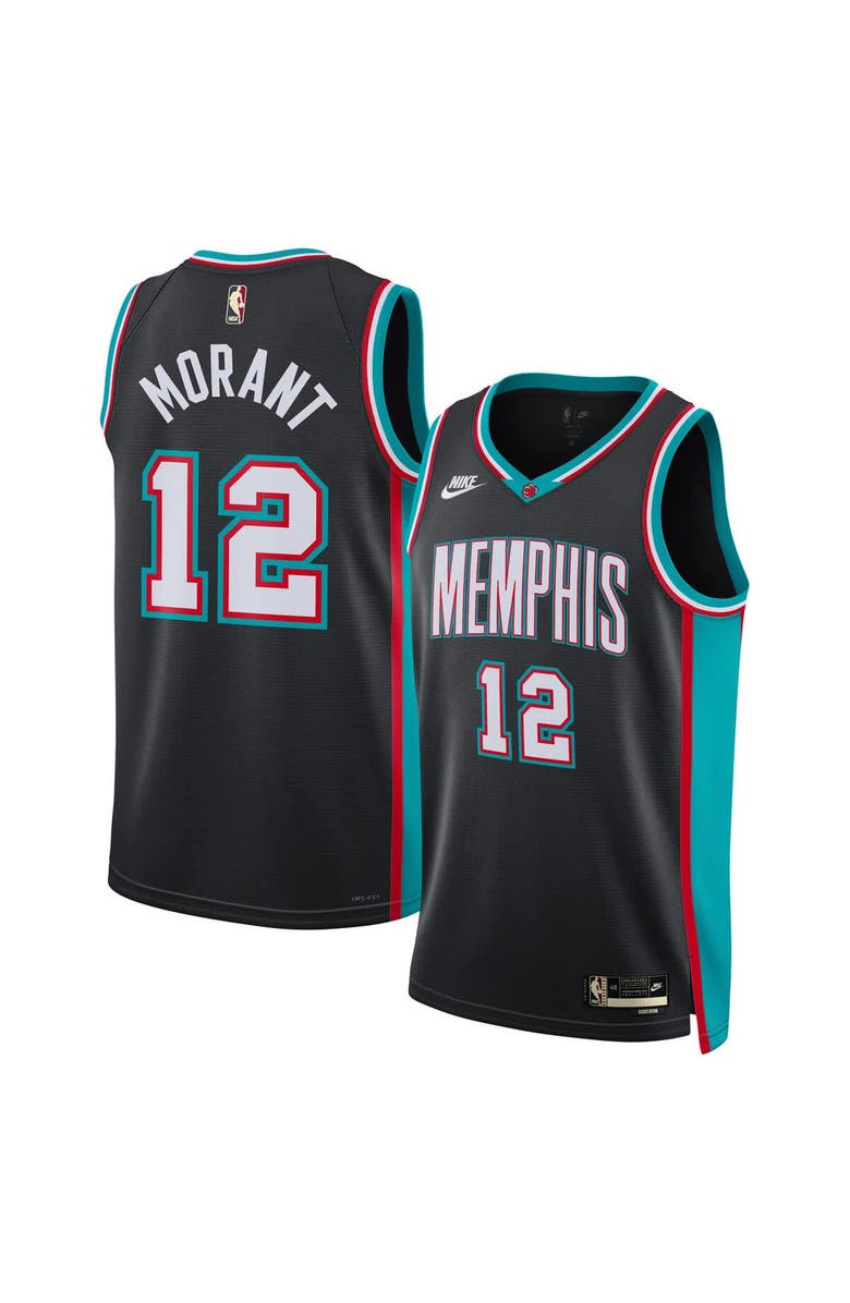 Nike Unisex Nike Ja Morant Black Memphis Grizzlies Swingman Jersey - Classic Edition, Main, color, Black