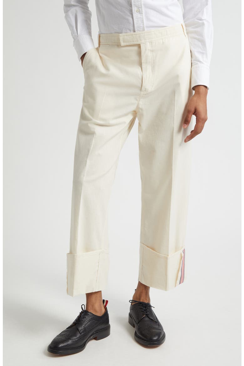 Unconstructed Straight Leg Pants, Main, color, MUSLIN