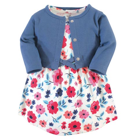 Organic Cotton Dress and Cardigan (Baby)