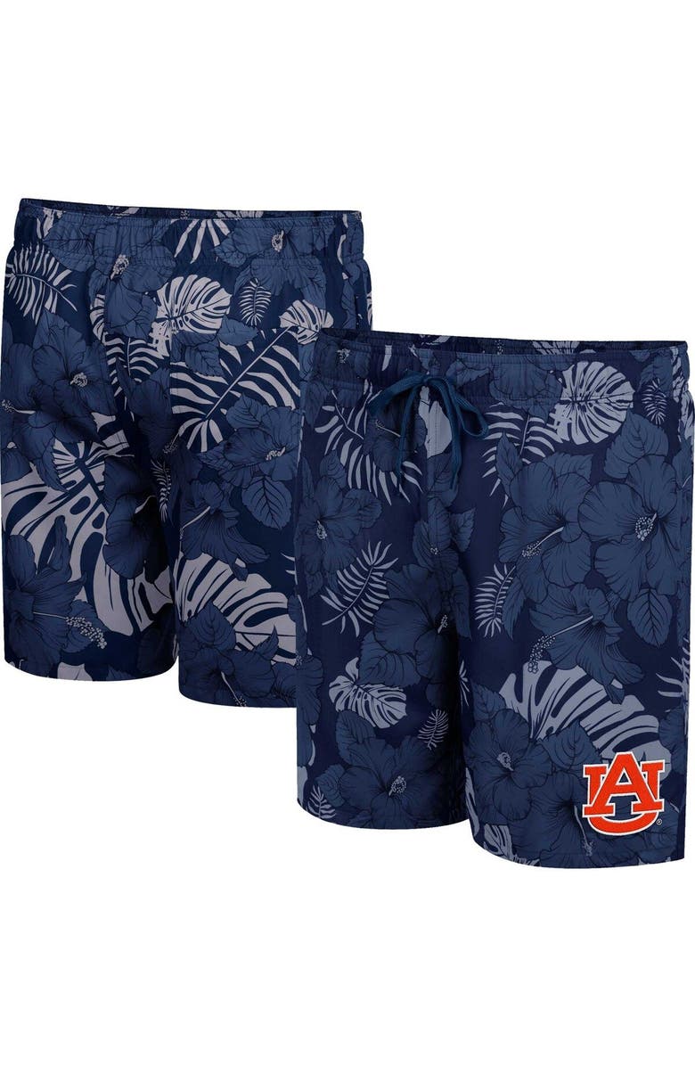 COLOSSEUM Men's Colosseum Navy Auburn Tigers The Dude Swim Shorts, Main, color, Navy