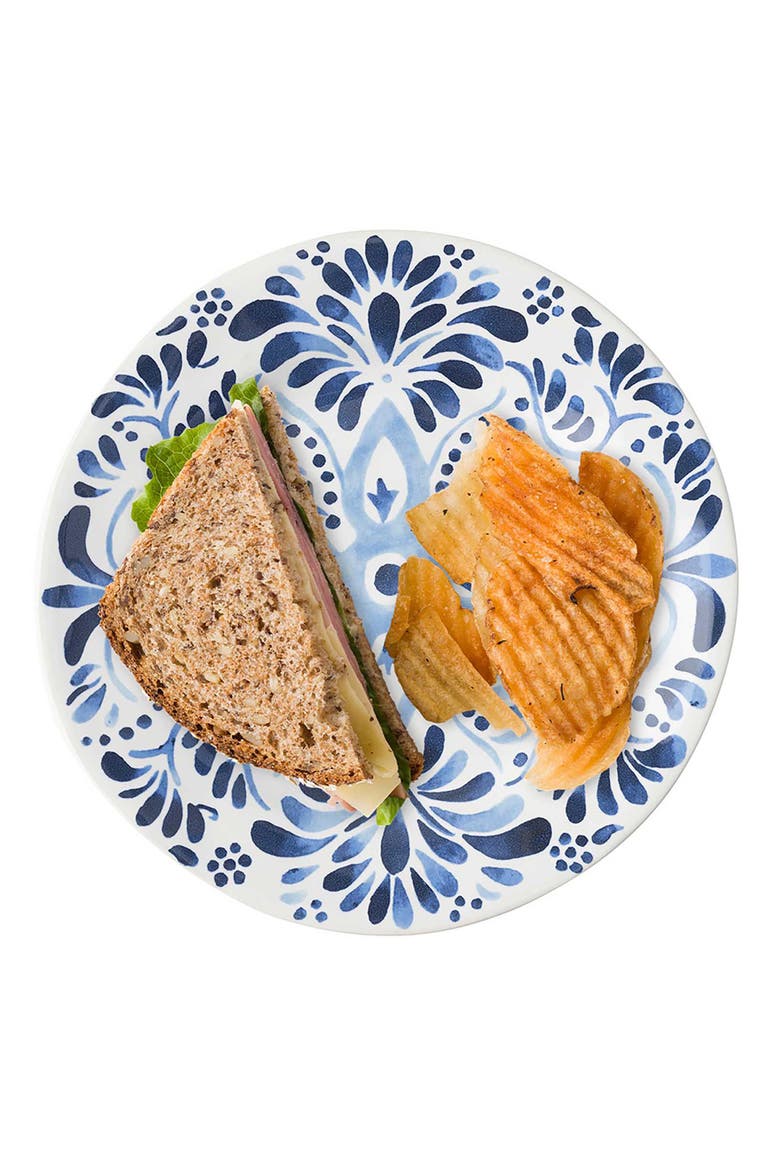 Iberian Dessert/Salad Plate, Alternate, color, INDIGO
