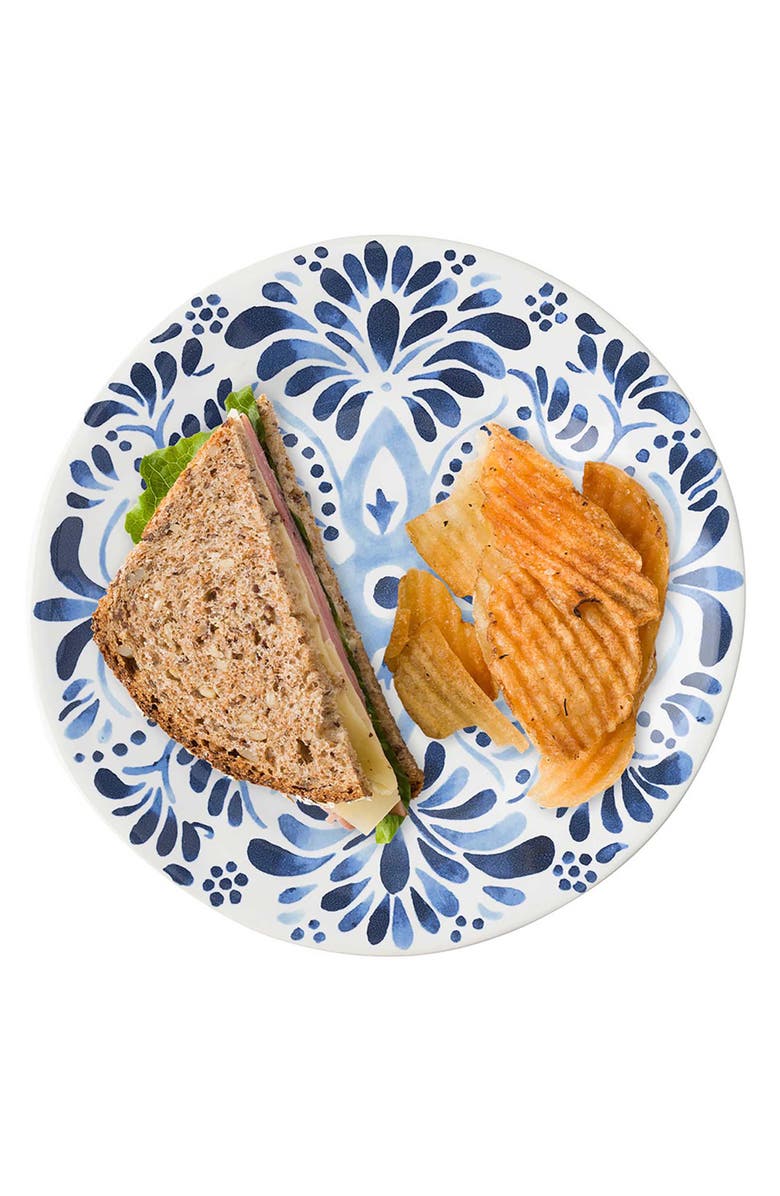 Juliska Wanderlust Collection - Iberian Journey Ceramic Salad/Dessert Plate, Alternate, color, Indigo