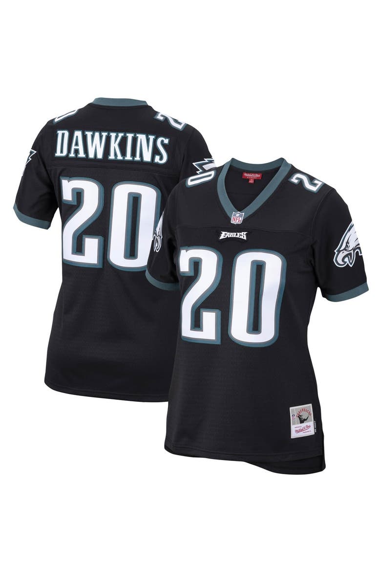 Women's Mitchell & Ness Brian Dawkins Black Philadelphia Eagles Legacy Replica Team Jersey, Main, color, Black
