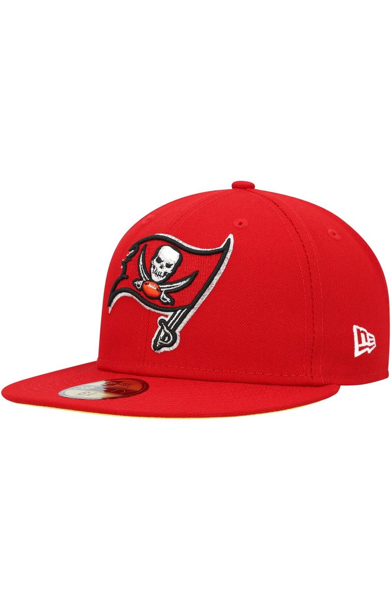 New Era Men's New Era Scarlet Tampa Bay Buccaneers Super Bowl XXXVII Citrus Pop 59FIFTY Fitted Hat, Alternate, color, Scarlet