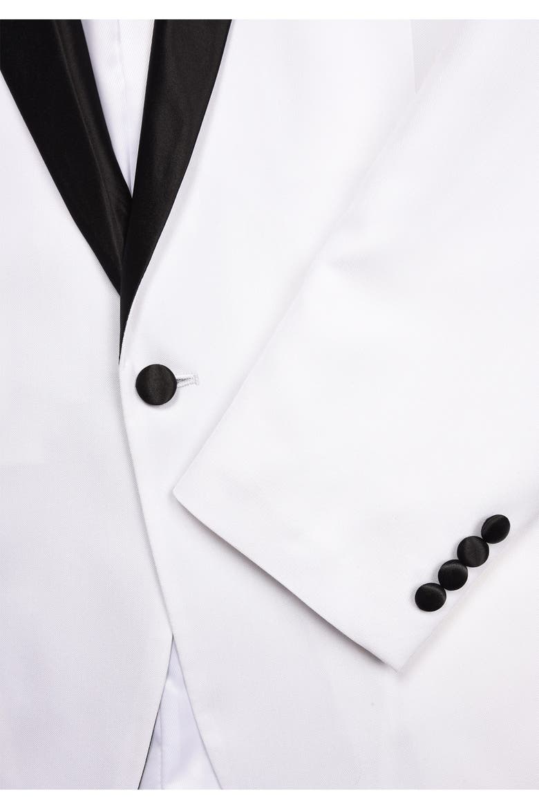 Shawl Lapel Slim Fit Tuxedo, Alternate, color, WHITE