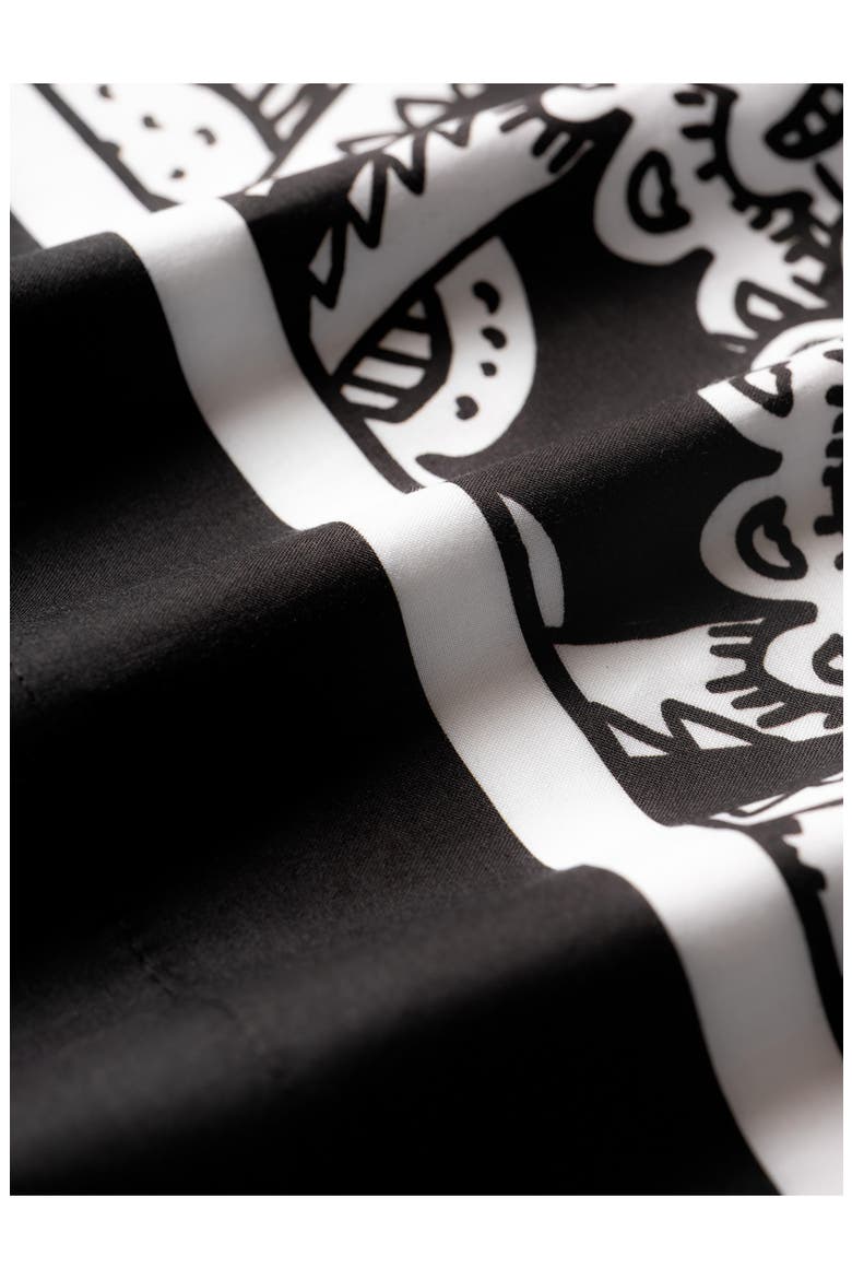 Four-Piece Paisley Print Sheet Set, Alternate, color, BLACK