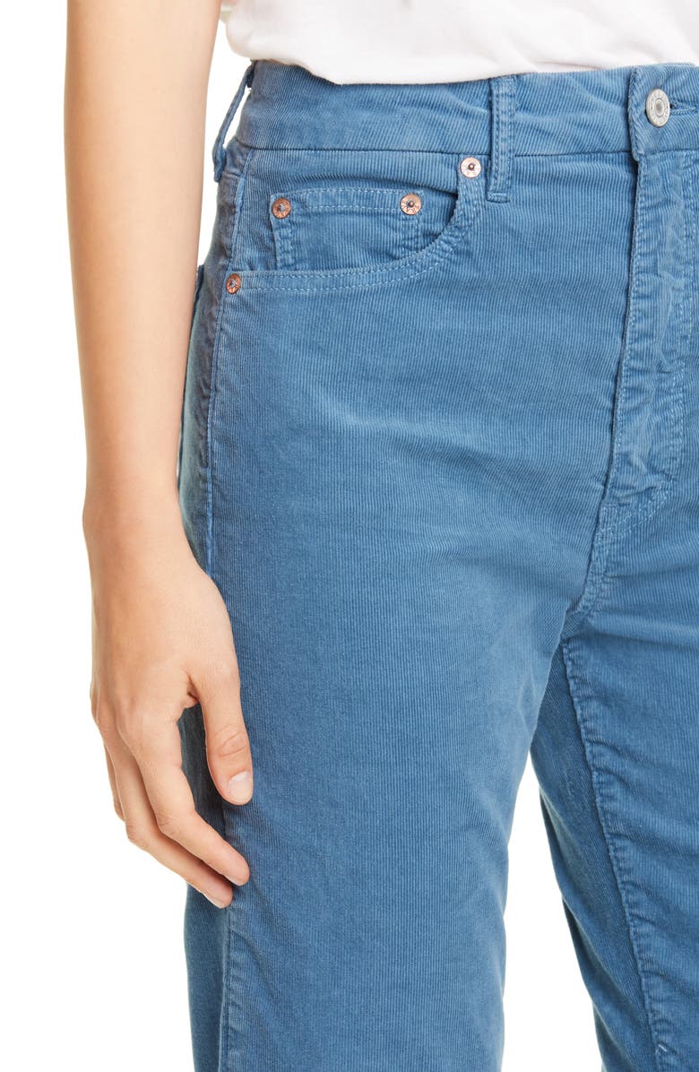 TRAVE Harper High Waist Ankle Corduroy Pants, Alternate, color, 