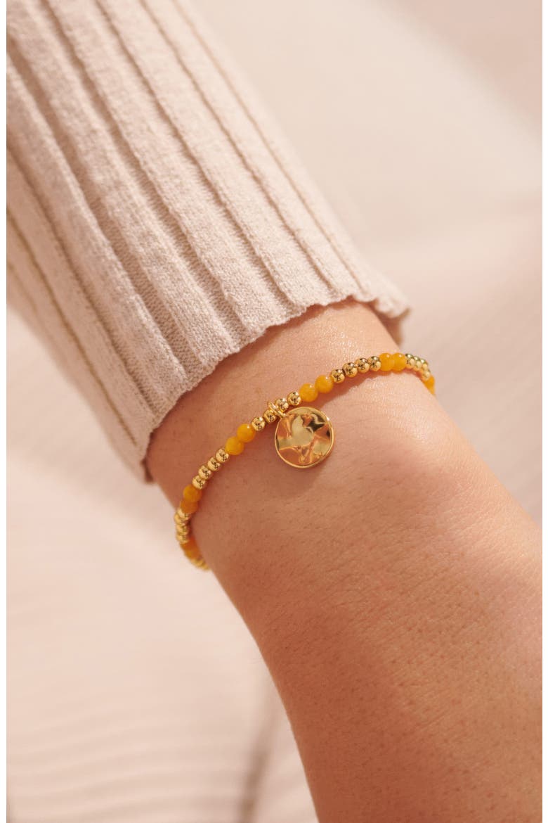 Birthstone A Little Bracelet in Gold-Tone Plating, Alternate, color, November