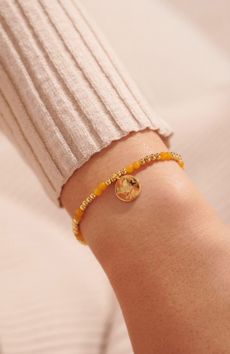 A Littles & Co Birthstone A Little November Bracelet in Gold-Tone Plating, Alternate, color, Metallic Gold