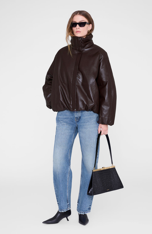 Anine Bing Cyrus Jacket In Brown