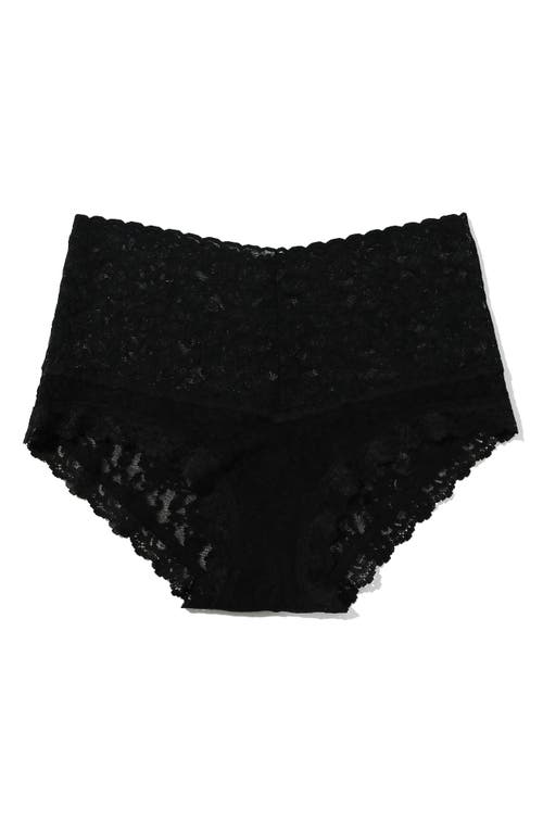 Hanky Panky Retro Lace Boyshorts In Black