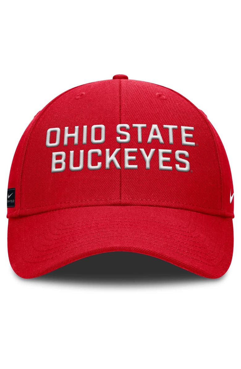 Nike Men's Nike Scarlet Ohio State Buckeyes Rise Practice Adjustable Hat, Alternate, color, Scarlet