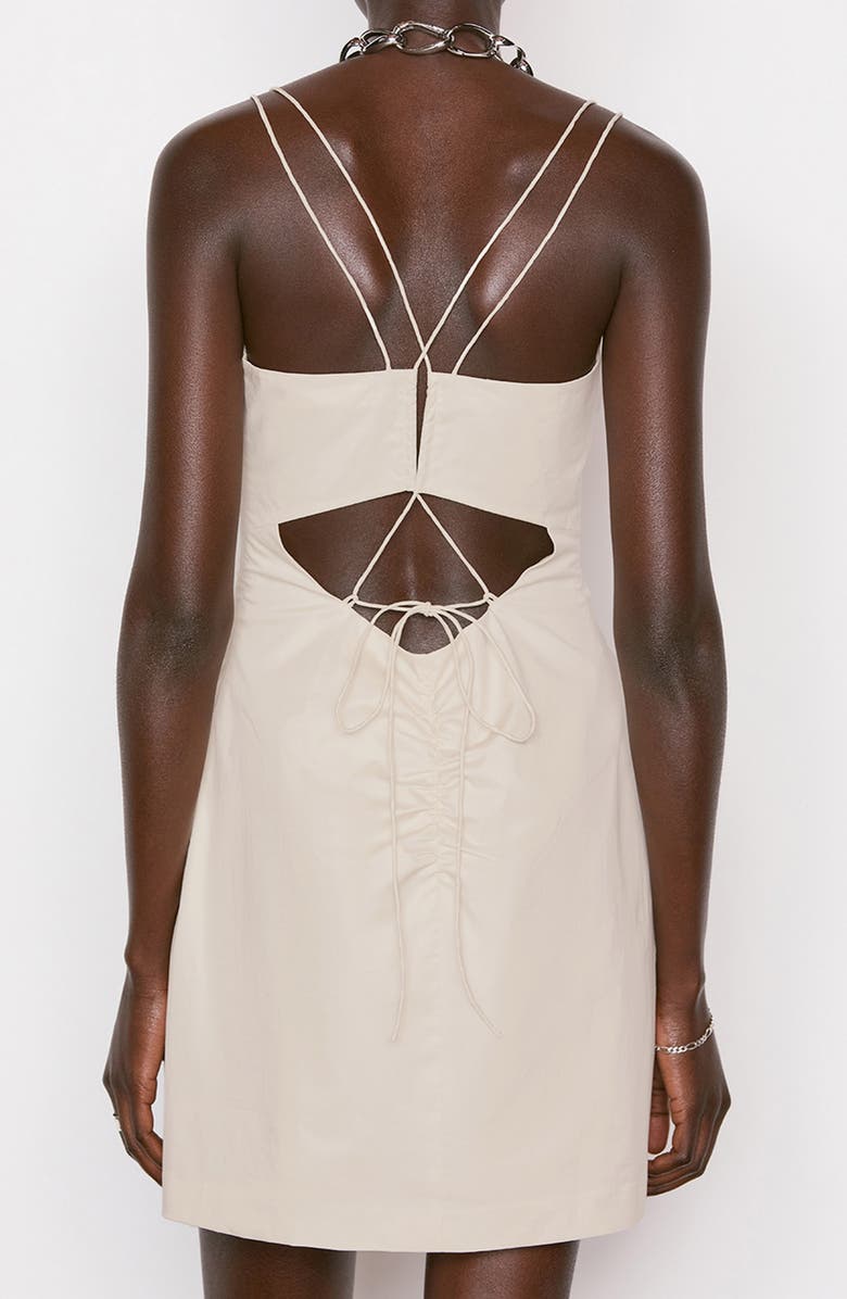 FRAME Tie Back Sleeveless Minidress | Nordstromrack