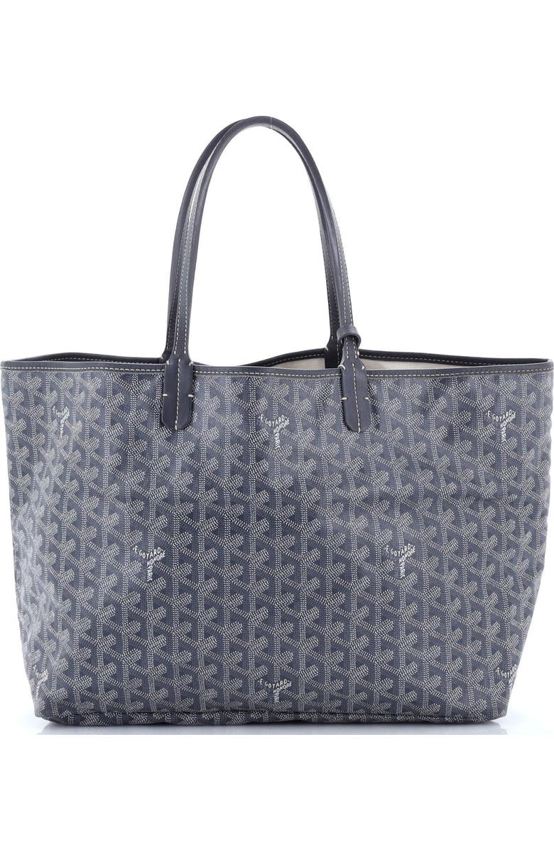 Pre-Owned Goyard Saint Louis Tote Coated Canvas PM, Main, color, Gray