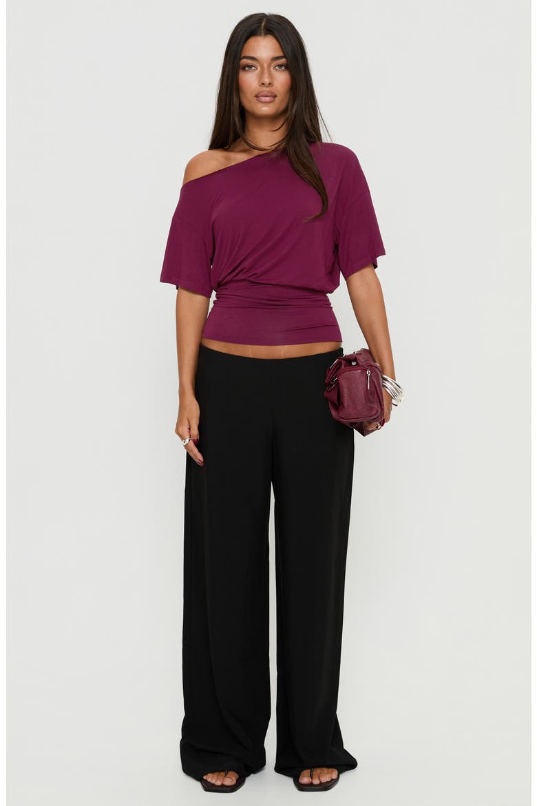 Khane Wide Leg Pants, Alternate, color, BLACK