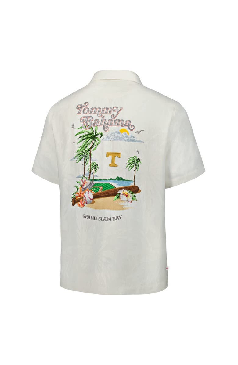 Tommy Bahama Men's Tommy Bahama White Tennessee Volunteers Grand Slam Bay Camp Button-Up Shirt, Alternate, color, 