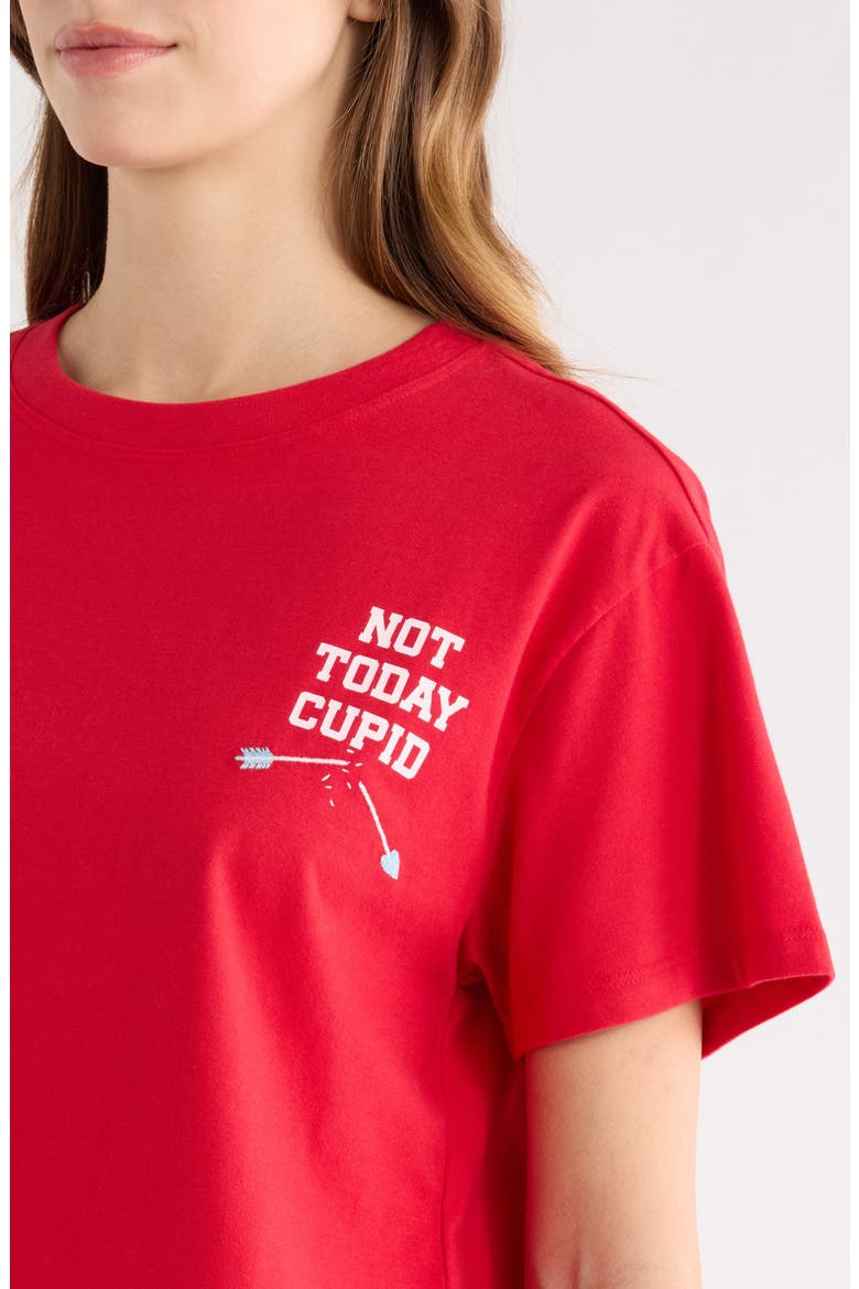 Boxy Crop Sleep T-Shirt, Alternate, color, RED VALENTINE GRAPHIC