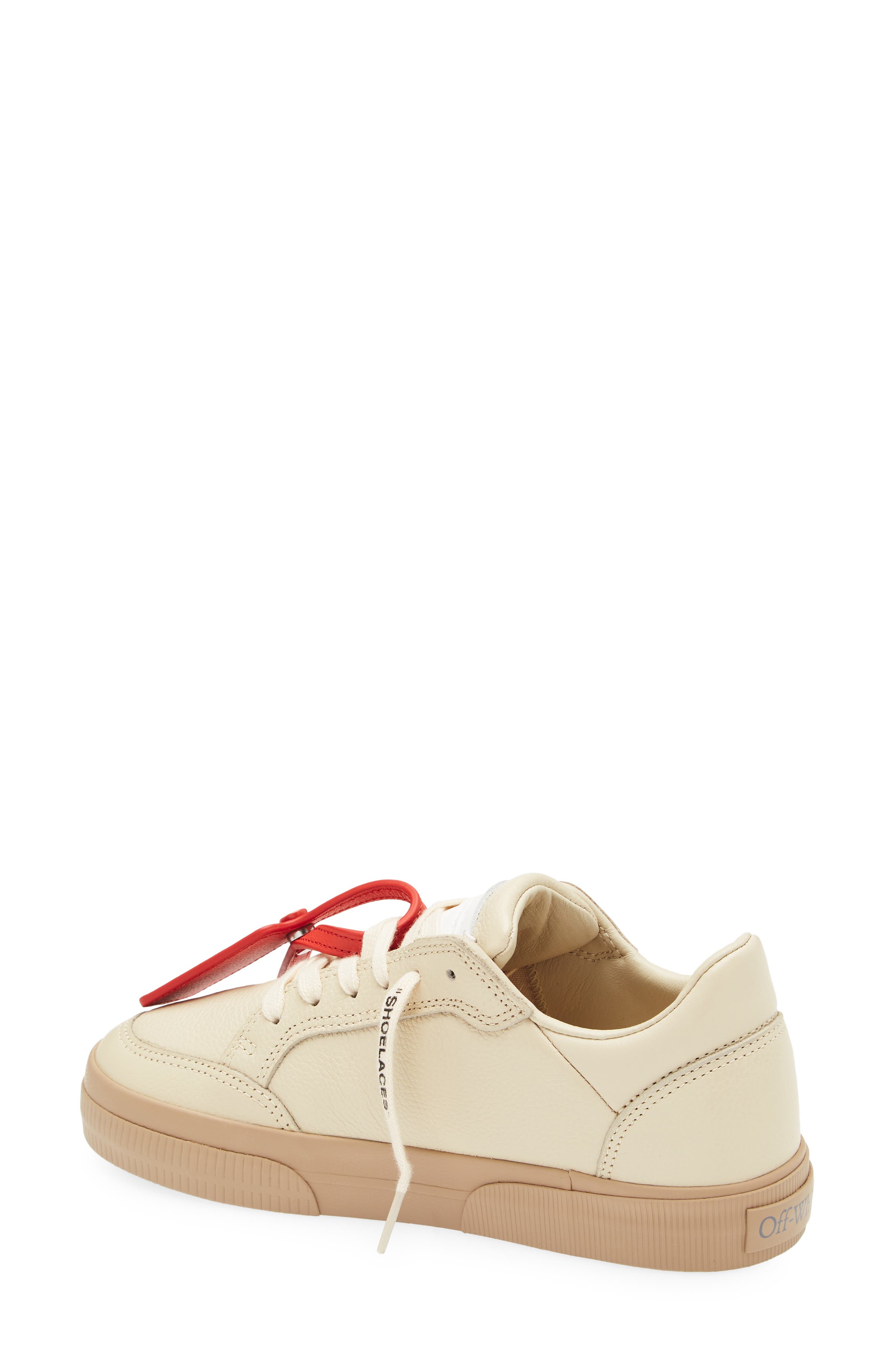Off-White New Low Vulcanized Calfskin Leather Sneaker, Alternate, color, 