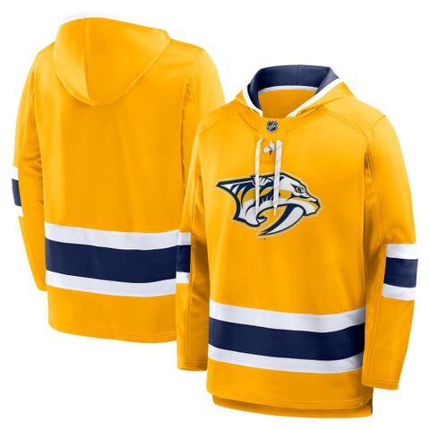 Men
s Fanatics Gold Nashville Predators Prime Time Fleece Hoodie