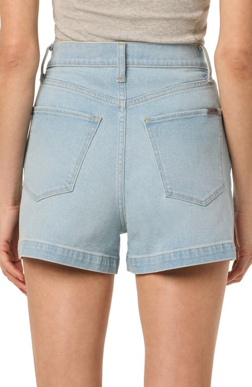 Joe's Pleat Front High Waist Denim Shorts In Finland