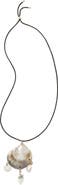 Tory Burch Shell & Cultured Pearl Pendant Necklace