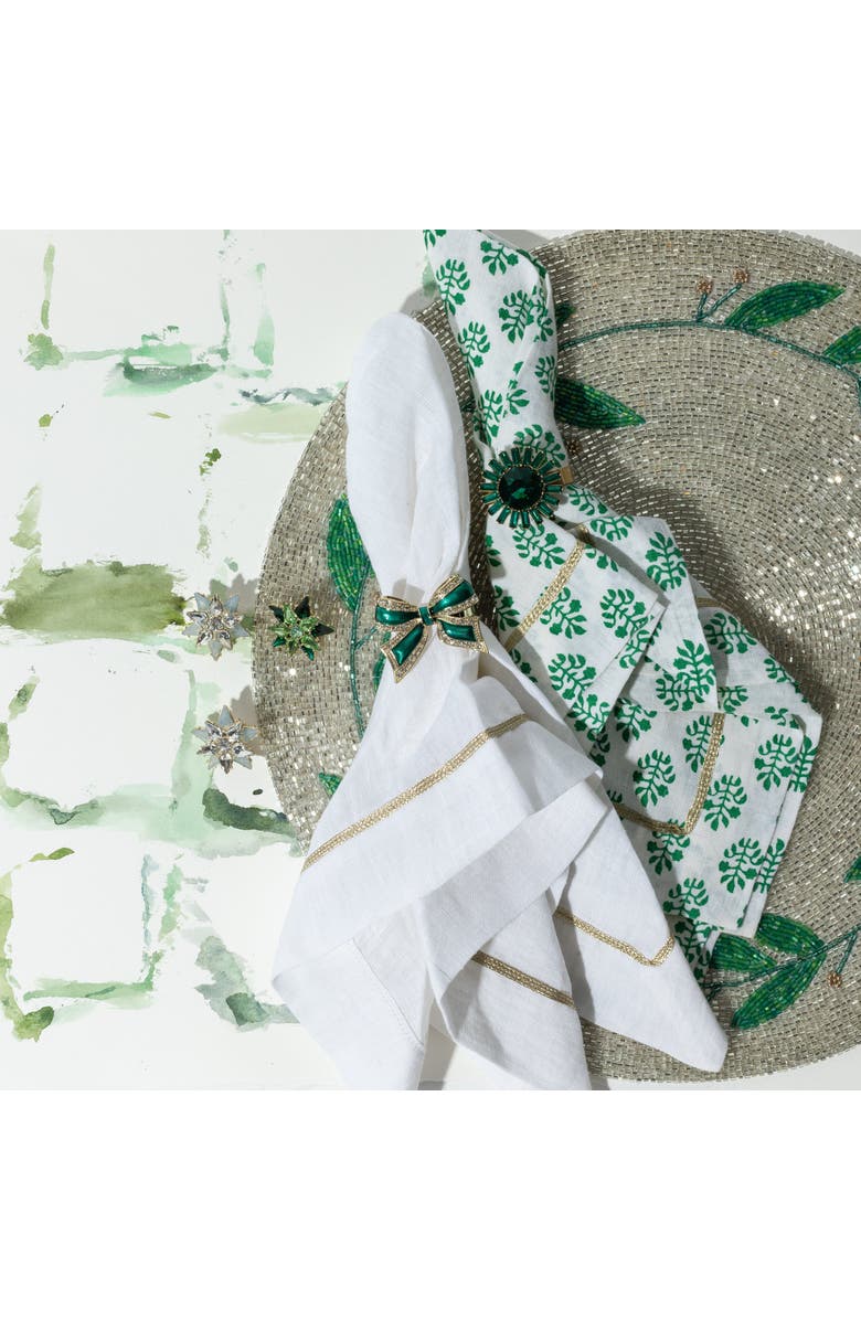 Joanna Buchanan Enamel skinny napkin rings, set of four, Alternate, color, 