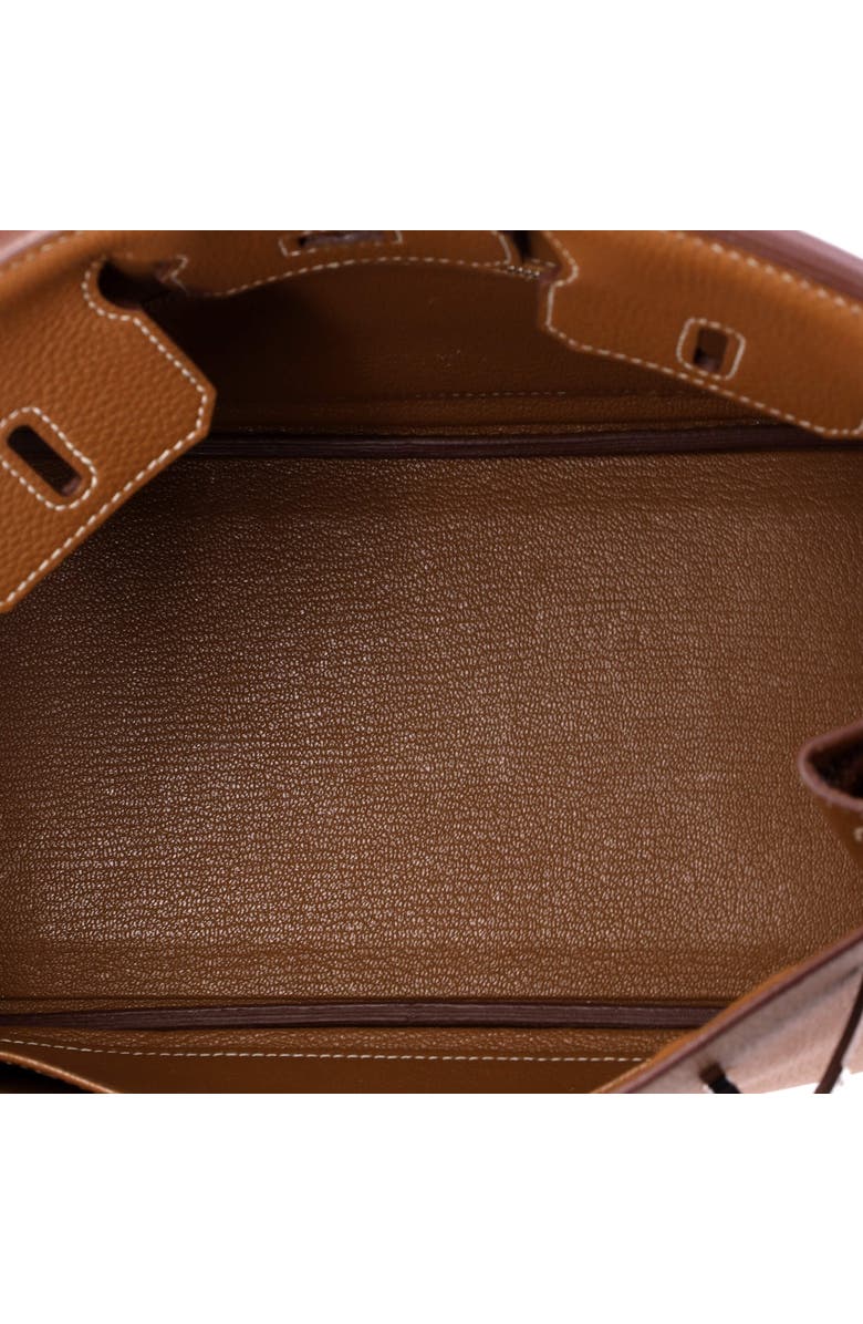 Pre-Owned Hermes Birkin Handbag Brown Togo with Palladium Hardware 25, Alternate, color, Gold