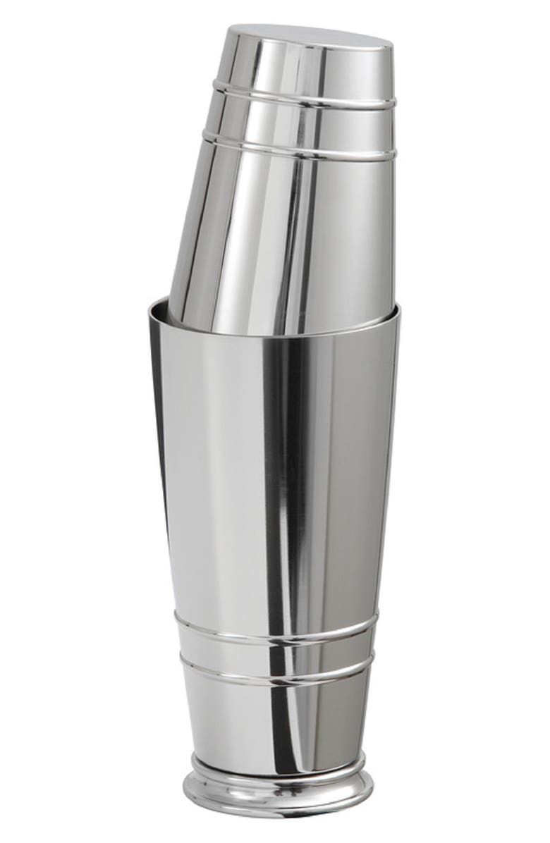 Fortessa Crafthouse 4-Piece Cocktail Shaker Set, Alternate, color, Silver