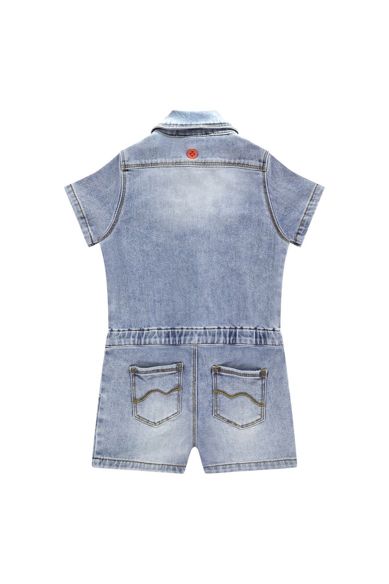 Light Wash Denim Romper, Alternate, color, Light Blue Denim