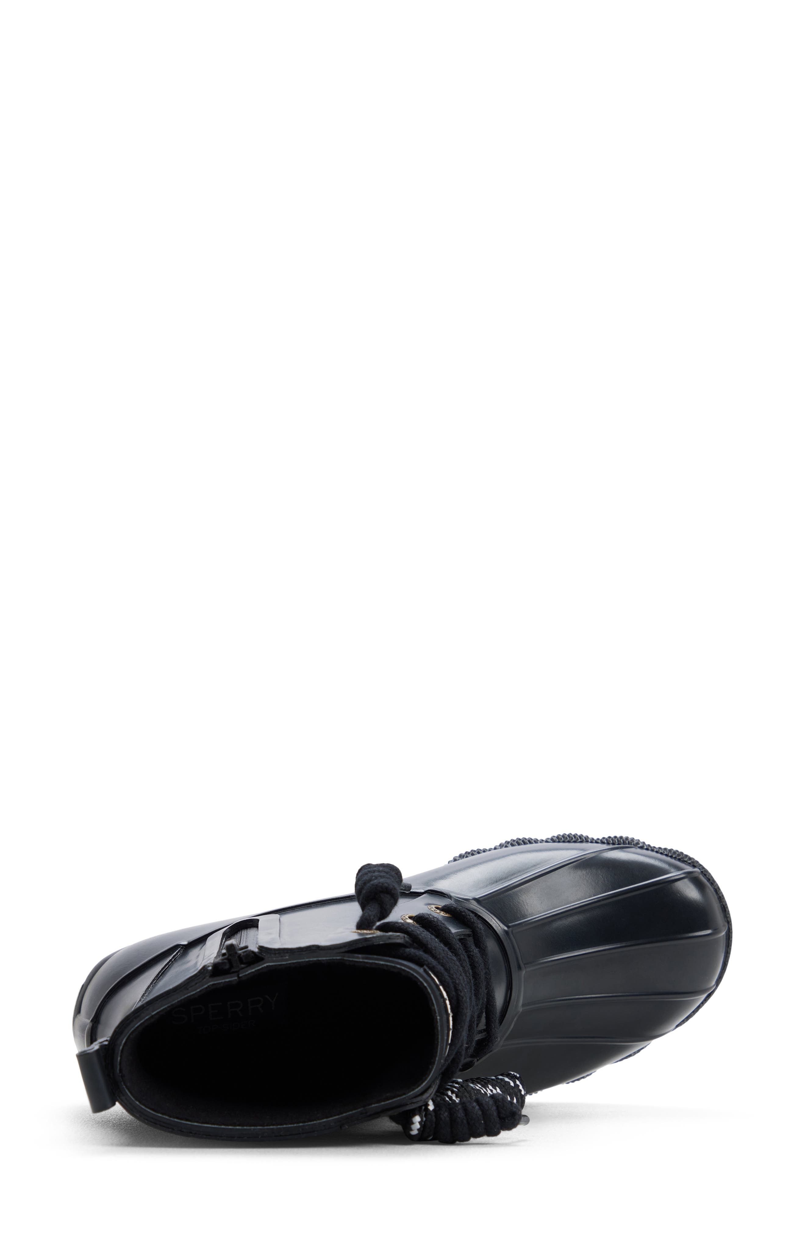 Saltwater Waterproof Rain Boot, Alternate, color, BLACK