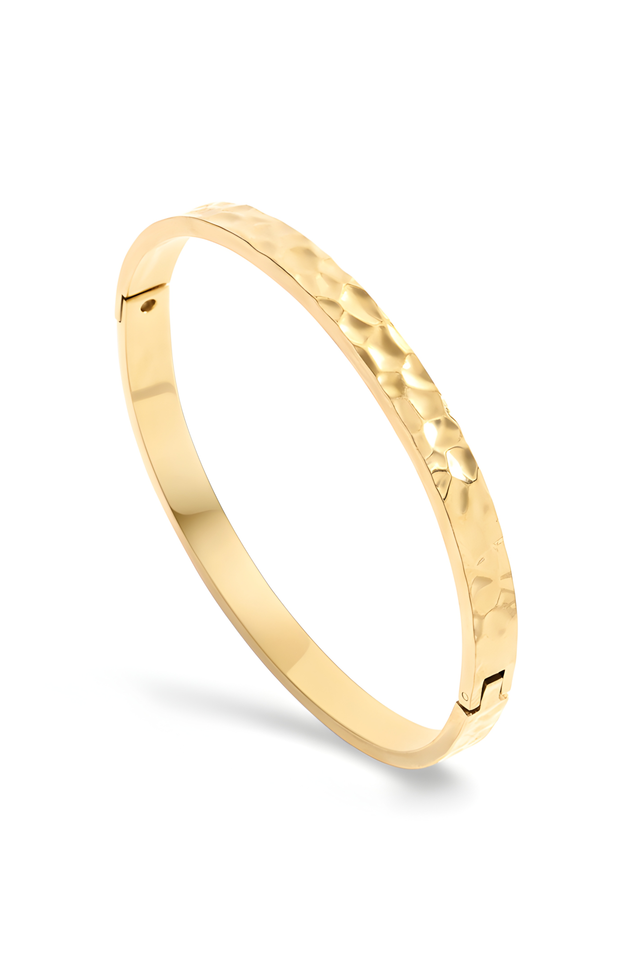 Mint & Lily Hammered Gold Cuff Bracelet (Women) | Nordstrom