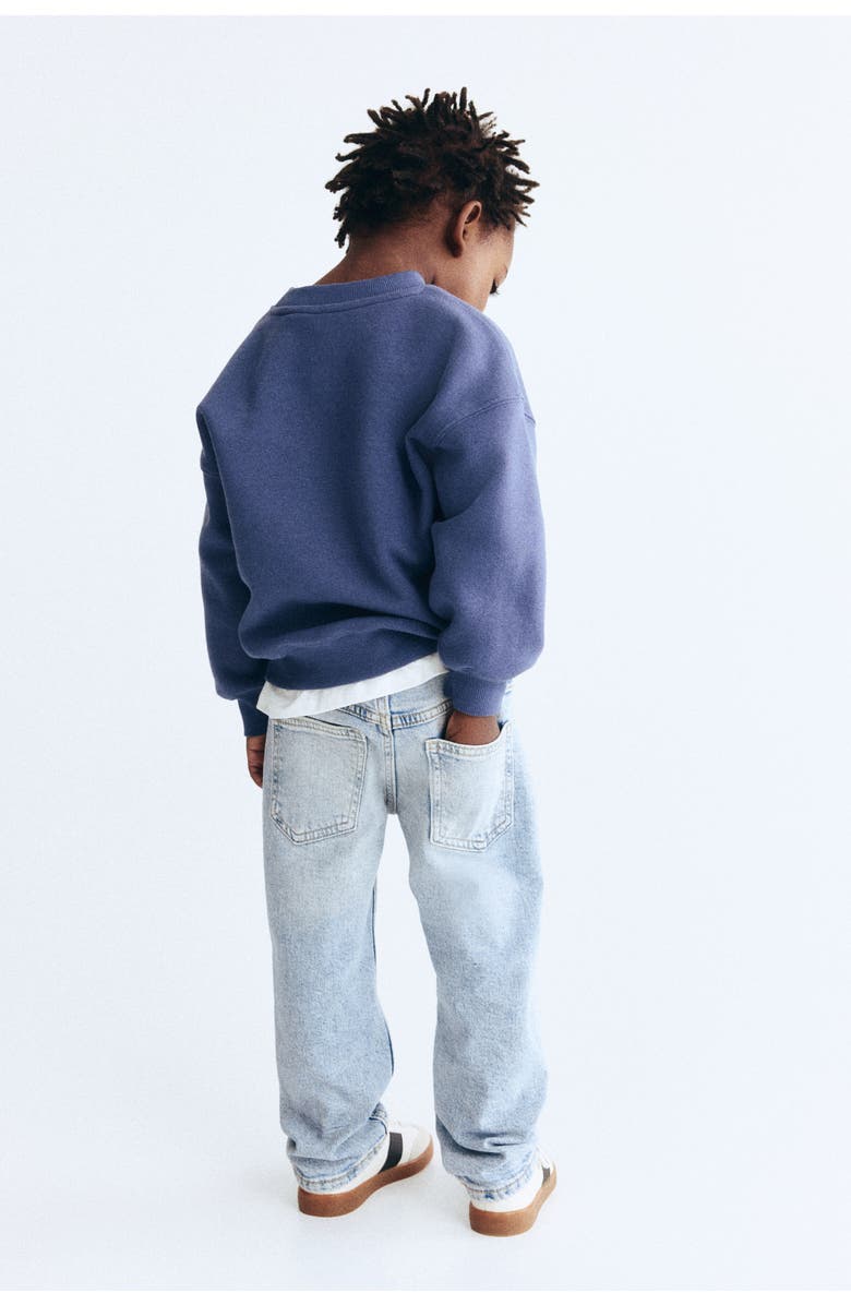 H&M Relaxed Fit Jeans, Alternate, color, Light Denim Blue