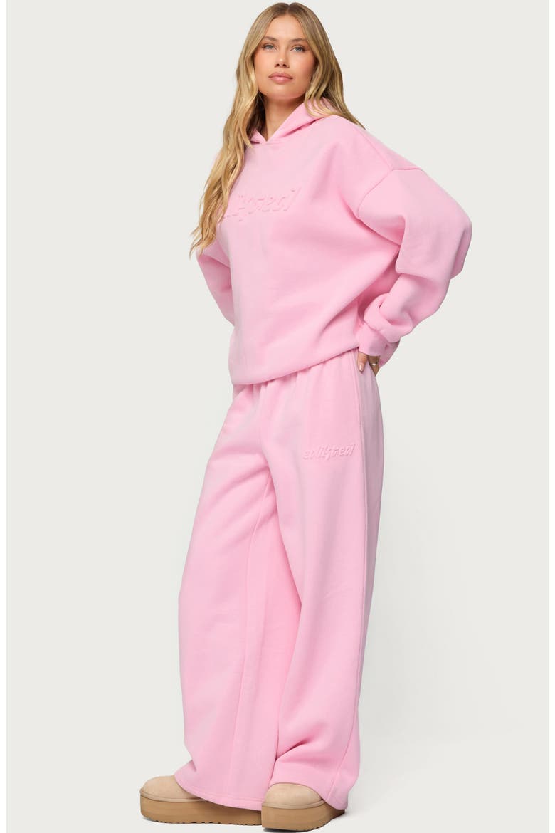 Totally Logo Wide Leg Sweatpants, Alternate, color, PINK