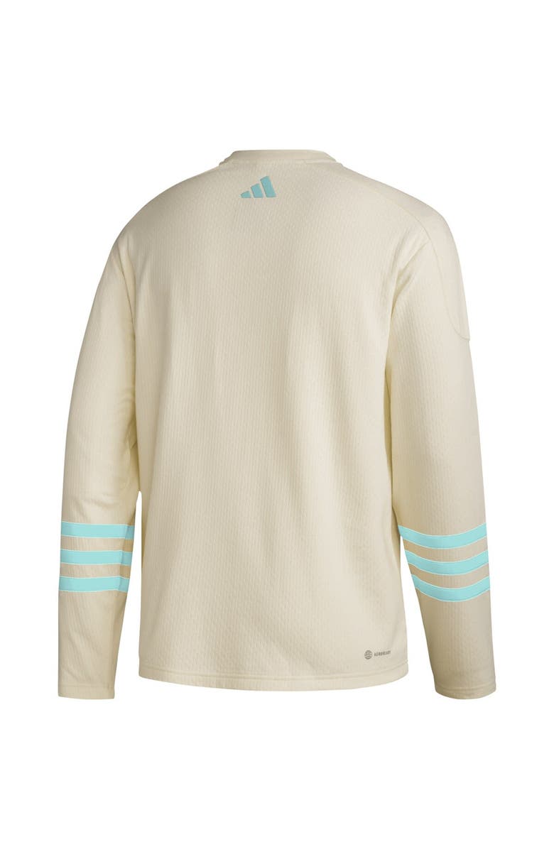 adidas Men's adidas  Khaki Seattle Kraken AEROREADY Pullover Sweater, Alternate, color, 