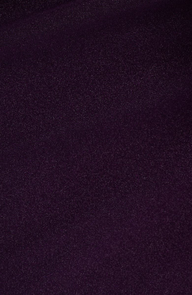 Emerald Sundae Strapless Ruffle Sateen Gown, Alternate, color, Eggplant