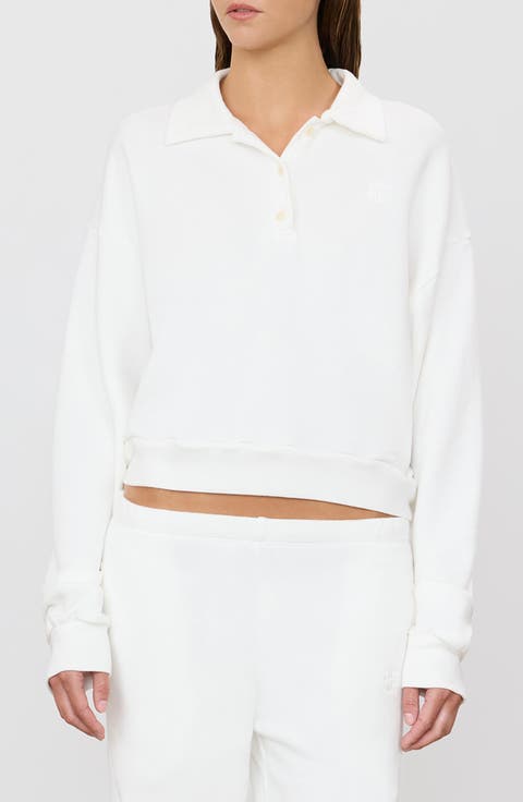 Cropped Polo Sweatshirt