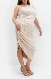 Violeta Sequin One Shoulder Dress