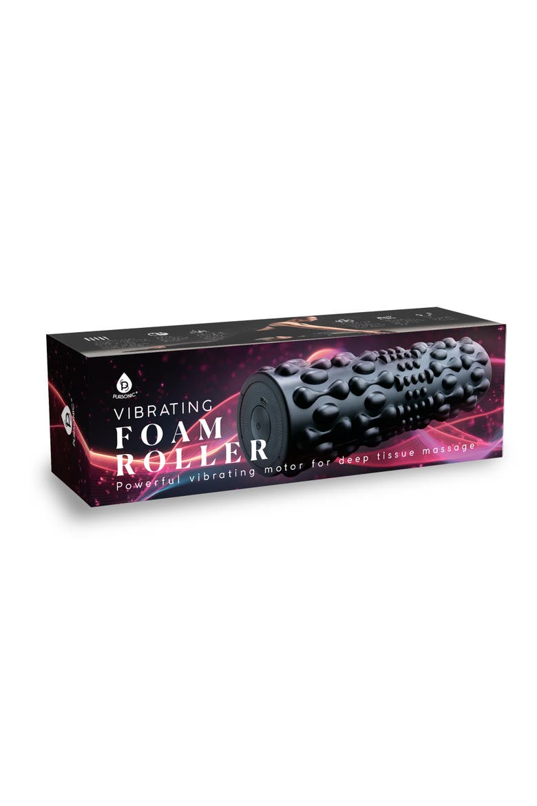 High-Intensity Vibrating Foam Roller for Deep Muscle Relief, Alternate, color, black