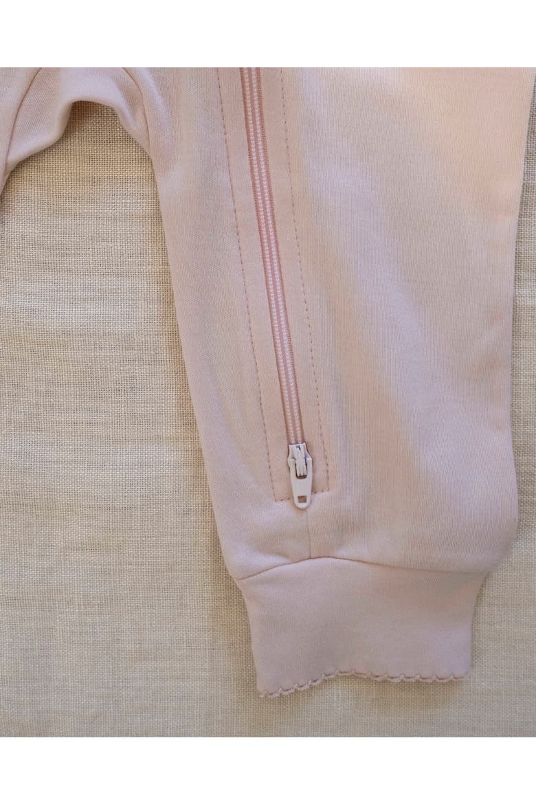 Pima Embroidered Footie, Alternate, color, Clothesline