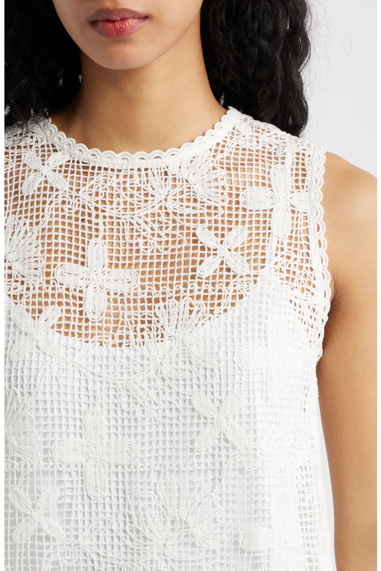 Cara Lace Midi Dress, Alternate, color, CREAM