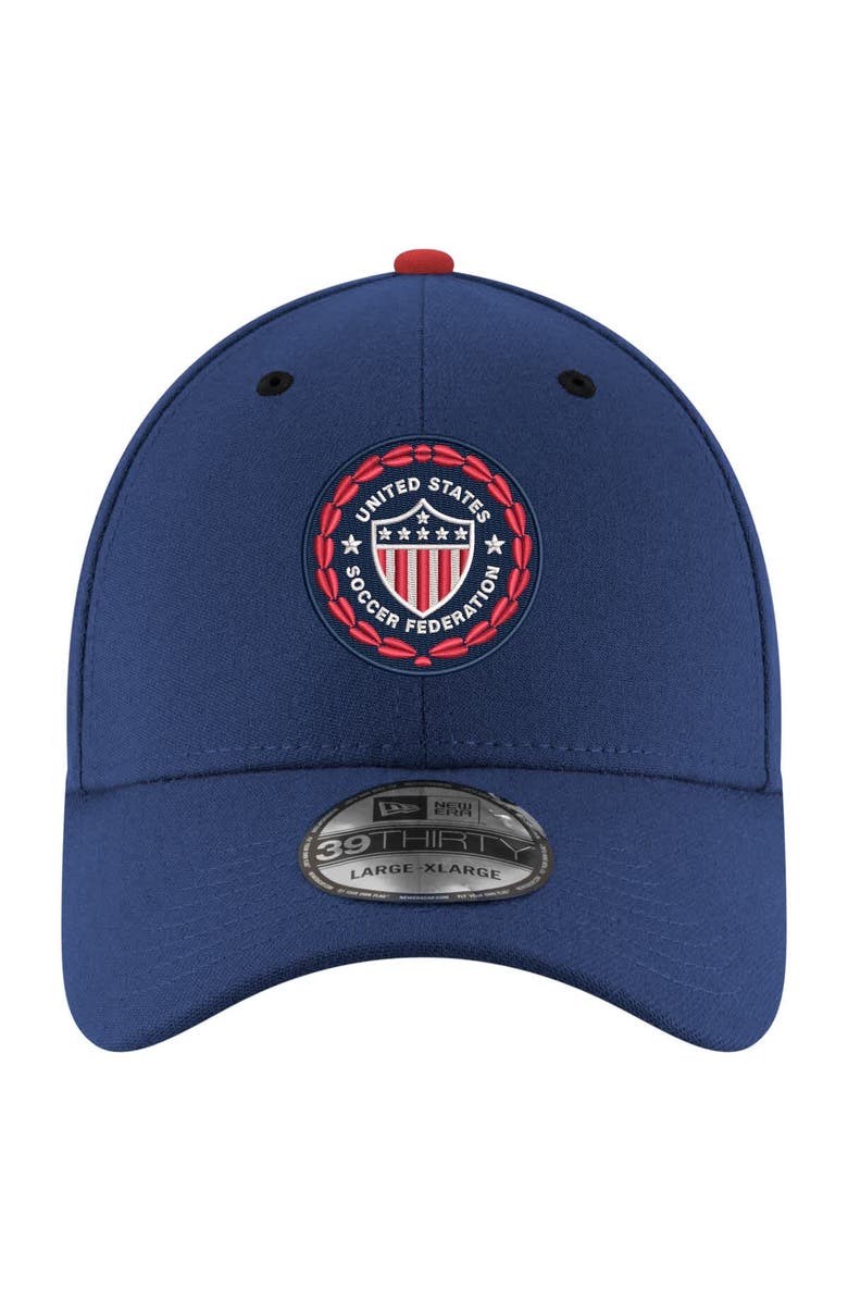 New Era Men's New Era  Navy USMNT 1986 Retro 39THIRTY Flex Hat, Alternate, color, Navy