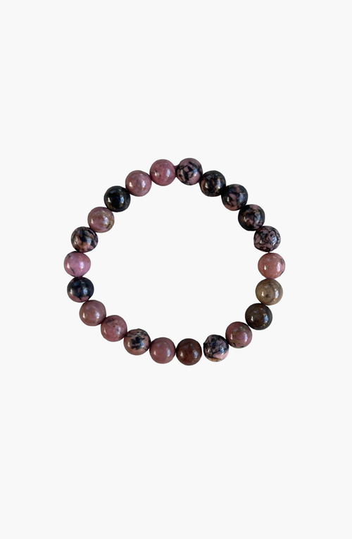 Humanist Beauty Crystal Healing Beaded Bracelet in Rhodonite  product