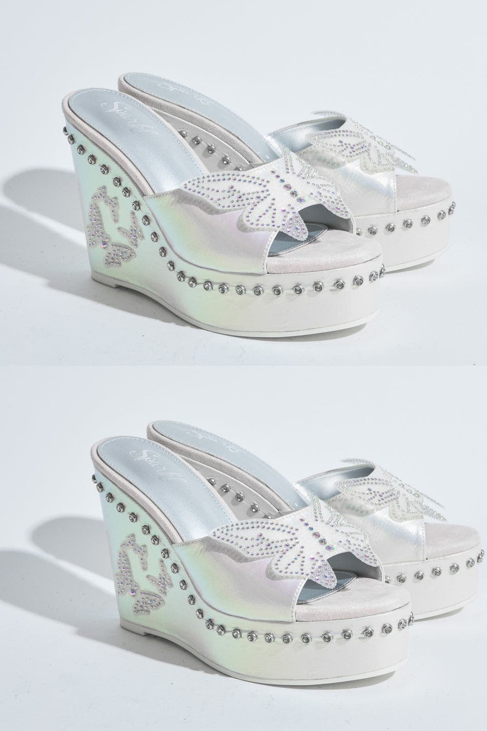SPARKL BIANCA WEDGE, Alternate, color, White