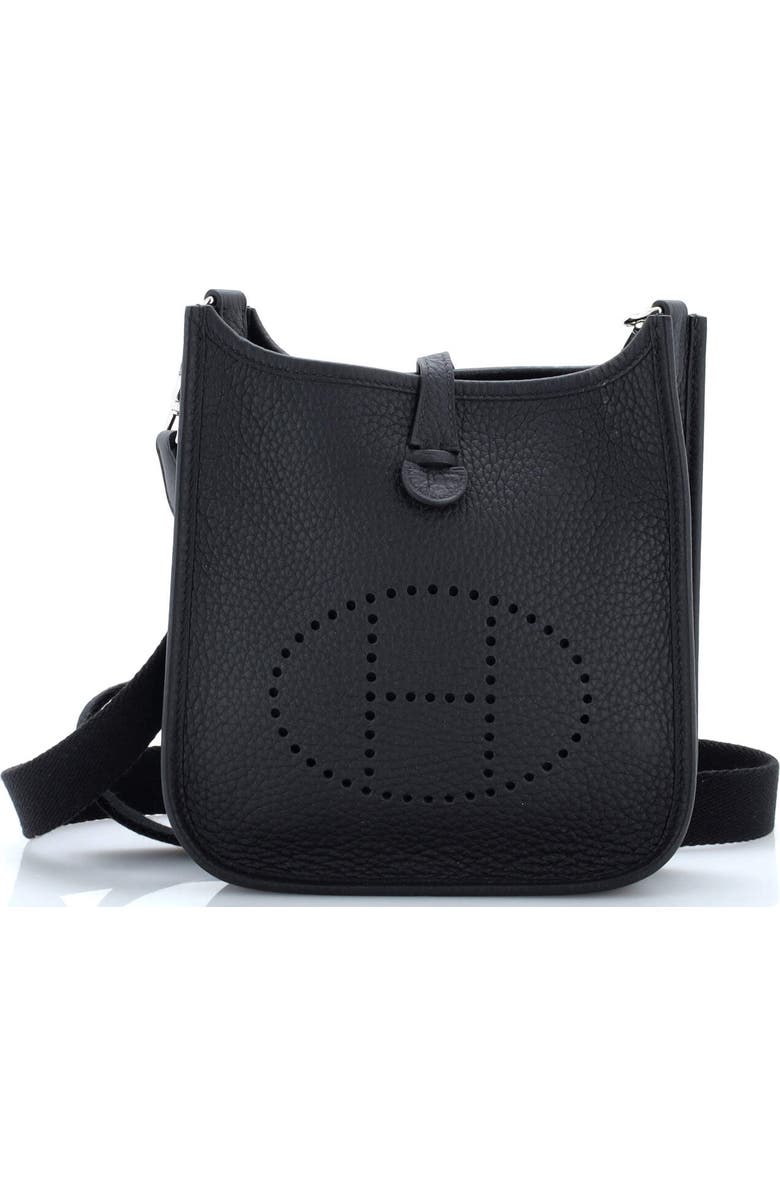 Pre-Owned Hermes Evelyne Bag Gen III Clemence TPM, Main, color, Noir