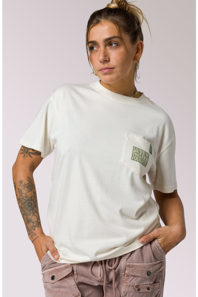 Leave It Better Pocket Tee, Main, color, Natural