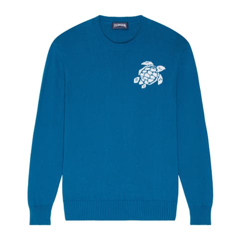 Crewneck Cotton Cashmere Sweater Turtle