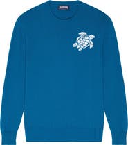 Vilebrequin Crewneck Cotton Cashmere Sweater Turtle